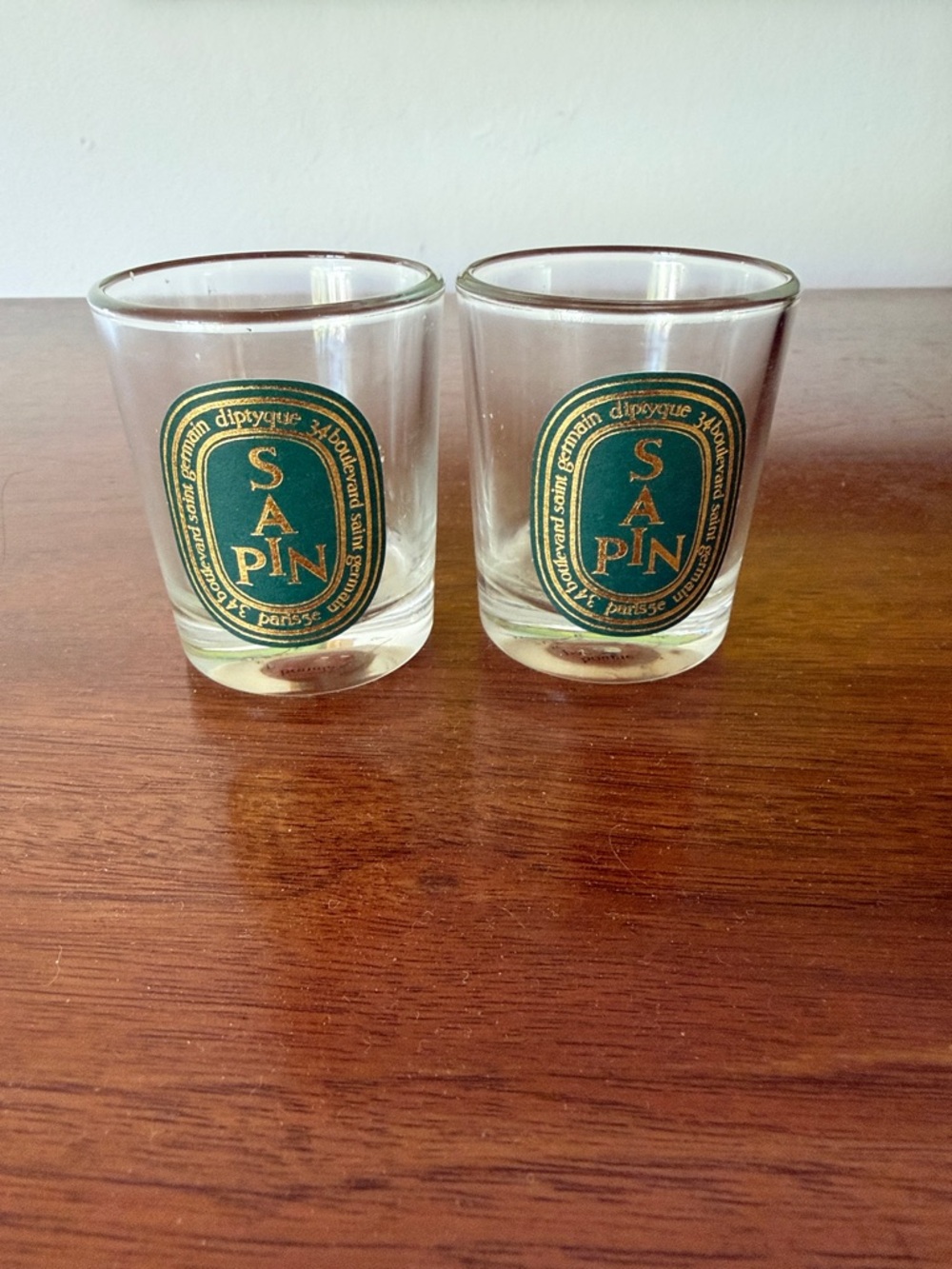 Pair Diptyque Candle Jars